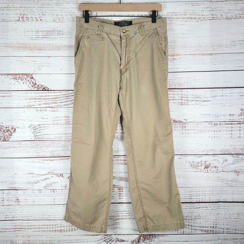 Vtg Old Navy Surplus Company Pants Mens 30x27 Khaki Cotton Reg Issue A 94105.E-W